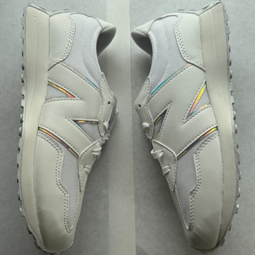 New Balance 327 White Iridescent Sneakers